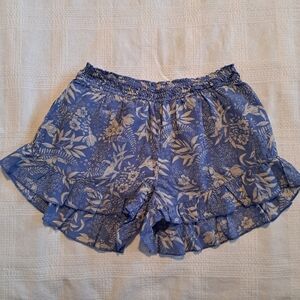 Scotch & Soda girls size 14 lined shorts toucan and flower design